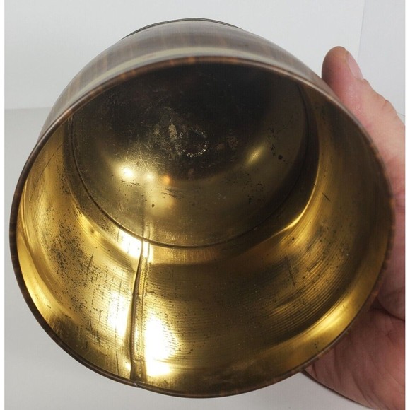 Vintage Wood Grain Tea Cookie Candy Tin Can Container Made in England - Picture 8 of 15